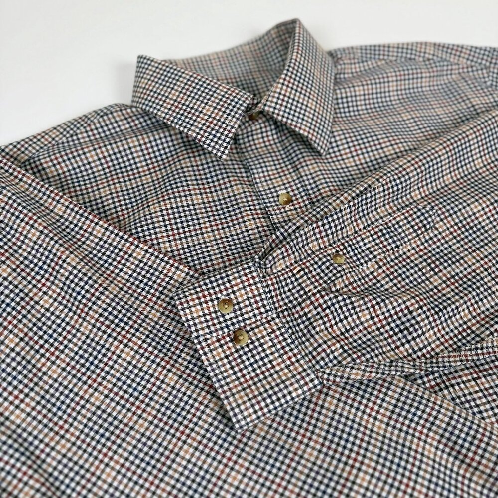 JoS. A. Bank Traveler’s Collection Long Sleeve Dress Shirt – Tailored Fit, Large